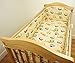 Nursery Baby Cot Bed Bumper / Padded 140x70 / 420 cm Long All Round Bumper - OWL BEIGE