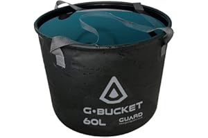 GUARD PROTECT & SURF GUARD® G.Bucket Seau à langer pour combinaison de plongée 60 litres Seau à eau pliable idéal pour le camping pliable