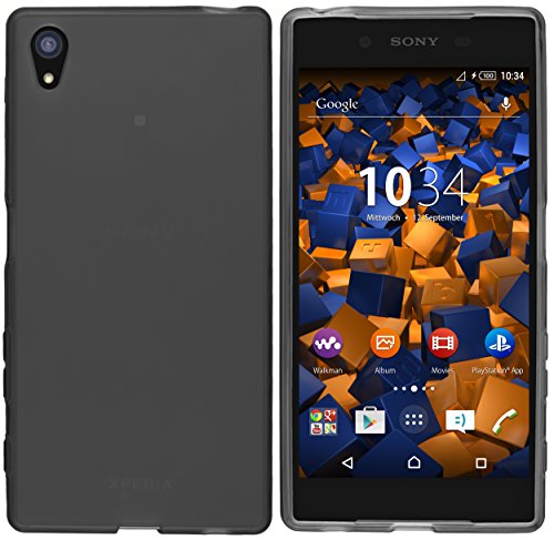 Preisvergleich Produktbild mumbi Schutzhülle Sony Xperia Z5 Hülle transparent schwarz
