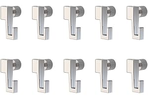 Arti Teq - 10 crochets mini hook : 4 kg max - Argent