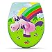 Produktbild WC Sitz mit Absenkautomatik -Drunky Unicorn Design - Duroplast Toilettendeckel mit Motiv inkl. Montagesatz