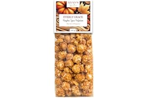 Everly Grace Popcorn – Pumpkin Spice Perfection, 100 g – Sacchetti di popcorn con spezie autunnali dalla nostra manifattura di Augusta, Germania