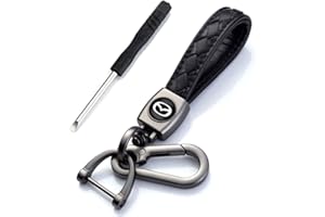 BIGROUP Portachiavi in vera pelle per chiavi auto, gancio in metallo antiruggine per uomini e donne