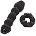 HENGSONG Foam Sponge Clip Curler Ring Twist Tool Hair Styling Donut Bun Former Maker, 2PCS (Black)