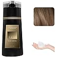 Nova Hair Instant Dye Shampoo,Refresh Hair Instant Herbal Coloring Shampoo,Natural Plant Hair Instant Dye Shampoo,Hair Color Shampoo for Gray Hair for Women and Men (Light Brown)