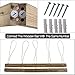 MOVEONSTEP Multi Photo Frames/Picture Frames for Wall Hanging Display - Collage Photo Frames with 5 Lines and 30 Pegs for Home Party Bedroom Wall Decorations-Deep Color
