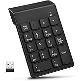 PrimeX PX-1510K Siyah USB Kablosuz Numerik Klavye Keypad, USB Alıcılı Sayısal Tuş Takımı, PC Laptop Notebook İ&ccedil;in Kablosuz Nu