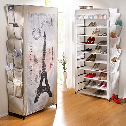 Schuhregal Paris Motiv ca. B80 x T30 x H170 cm - 7