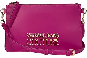 Versace Jeans Couture Sac pour femme, Pochette, Simili-cuir, Fuchsia, 26 x 15 x 1 cm, rose