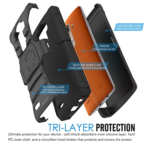 MoKo LG G 4 Funda - Holster Funda con Soporte y Girable Clip Heavy Duty Robusto Funda para LG G4 5 5 Pulgadas Android OS Smart Phone 2015 Release NEGRO reviews MoKo LG G 4 Funda - Holster Funda con Soporte y Girable Clip Heavy Duty Robusto Funda para LG G4 5 5 Pulgadas Android OS Smart Phone 2015 Release NEGRO