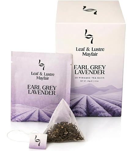 Lipton Russian Earl Grey Pyramid Luxury Tea Bags with Real Tea
