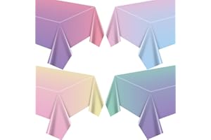 APUXXJUPA Cartoon Animation Tovaglia Pastello, Colorato Arcobaleno Tovaglia Pastello per Multi-Tema, Principessa Festa di Compleanno Decorazioni Baby Doccia Sposa Matrimonio