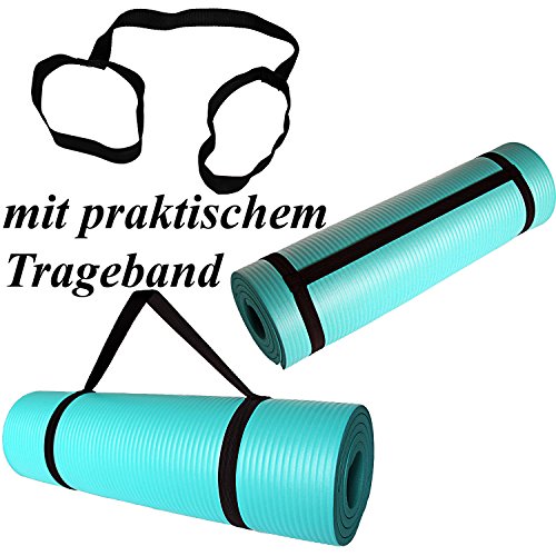 ReFit Fitnessmatte in 7 Farben | 1.5 cm |rutschfest | gelenkschonend | EXTRA dick und weich | Maße 183 cm x 63 cm x 1.5 cm | mit praktischem Trageband - 8