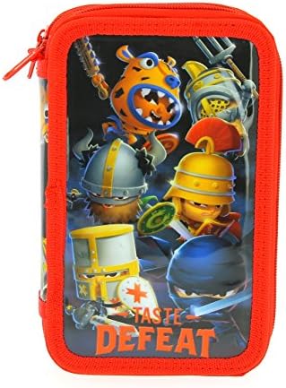 World of Warriors Double Tier Filled Pencil Case