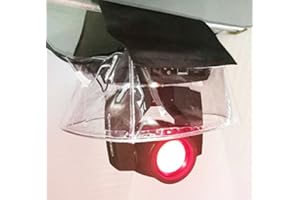 WECAN 8Pack Coperture Parapioggia Trasparente per Testa Mobile Led Luce Esterno, Rain Cover per Teste Mobili Beam Parapioggia Impermeabile Led Par Light Weather Shield Copertura Protettiva per Moving Head