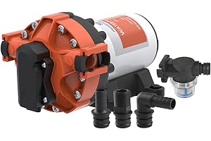 LIGHTEU® Seaflo pompa 56 A o zmiennej prędkości obrotowej DC 12 V 5,0 GPM, 4,8 bar, samozasysająca pompa membranowa do spryskiwaczy ATV, solarnych systemów wodnych