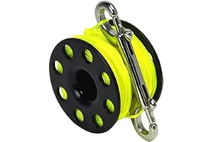 BESTDIVERS Best Divers ml0057yl, Carrete Buceo Unisex – Adulto, Negro, 45 m