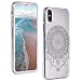 Produktbild ToMoYi Handyhülle Kompatibel mit iPhone XS, Crystal Clear Durchsichtig Soft Silikon TPU Ultra Dünn Stoßfes Kratzfest Robust Cover Schutzhülle Einzigartiger Druck [Mandala Style] für iPhone XS/X