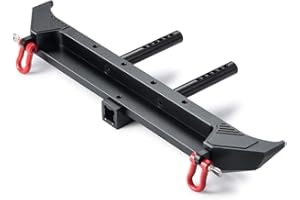 ZUOLAN XUNJIAJIE Steel Rear Bumper with Shackle for Axial SCX10-iii AXI03007 1/10 Crawler Car