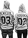 Produktbild Comedy Shirts - Queen 03 - NEGATIV - Damen Hoodie - Grau/Schwarz Gr. M