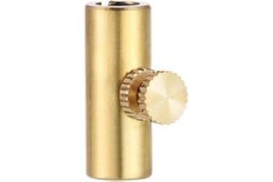 WANDIC Lot de 1 silencieux réglable en laiton doré pour violoncelle et loup 8 x 23 mm