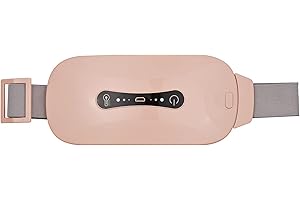 Layhou Poduszka grzewcza menstruacyjna, elektryczne ogrzewanie brzucha, kabel USB z 3 poziomami ciepła i 3 trybami masażu wibracyjnego, poduszka grzewcza dla matki, ból pleców dla kobiet lub dziewcząt