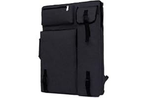 DZOZO A2 Art Portfolio Case - Carry Bag with Handle for Artists - Organizer for Drawing Boards & Art Supplies