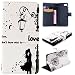 Produktbild Nancen Sony Xperia Z5 Compact / Z5 mini (4,6 Zoll) Handyhülle, Bunt Nette Romantische Muster Flip Etui Case Cover Lederhülle PU leder Folio Bookstyle Schutzhülle mit Standfunktion, Brieftasche und Karte Tasche [Love kiss]