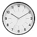 Produktbild HITO™ High Quality 30cm Nicht tickende Lautlose Klassische Metallrahmen Quarz-Wanduhr mit Echtglas Abdeckung (Black)