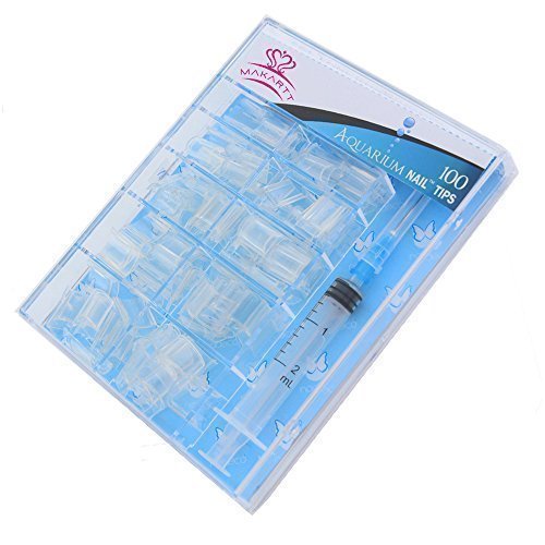 MAKARTT® False Nails Fake Liquid Water Nail Tips With Syringe Jnjector