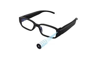 HERETA Okulary do kamery szpiegowskiej z kamerą cyfrową wideo obsługa do 32 GB karty TF moda 1080P ukryte okulary do aparatu przenośny rejestrator wideo