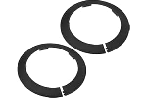 M METERXITY 2-Pack Pipe Cover Decoration, Suit for 140mm Outer Diameter Flange Water Pipe Escutcheon Water Pipe Drain Line Cover for Radiator Pipe/Water Drain Tube [Black]