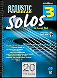 Acoustic Pop Guitar Solos 3: Noten & TAB mit CD (easy/medium) by 