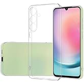 Ehr. Samsung Galaxy S23 FE Uyumlu Kamera Korumalı Darbe &Ouml;nleyici Ultra Slim TPU Şeffaf Silikon Kılıf (Şeffaf, Samsung Galaxy 