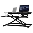 SYGA Height Adjustable Standing Table Computer Lifting Laptop Desk Converter Desk Lifting Legs 80 X 40 X 15 CM (Black)