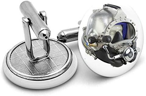Diver Helmet cuff links ,birthdays ,wedding.unisex Cuff links singer prince
