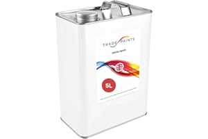 PAINTS4TRADE White Spirit - Premium Virgin Thinner Solvent - for Cleaning Paint Brushes - 5 Litre