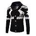 Produktbild Modaworld Herren Winter Weihnachten Strickjacke Cardigan Xmas Strickwaren Mantel Jacke Sweatshirt Longsleeve Langarmshirt Top Oberteil Herren Sweatjacke Jacob - Hoodie mit Reißverschluss