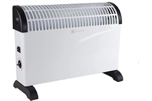 alpina Elektrisk radiator – konvektoruppvärmning 2 000 W – radiator med justerbar termostat – fristående värmeanordningar – ö