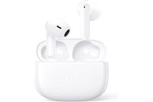 YHFVESV Auriculares Inalámbricos Bluetooth, Bluetooth 5.3 con 4 HD Mic, 48H HiFi Estéreo Cancelacion Ruido Deportivosb Cascos Inalambricos,IPX8 Control Táctil In Ear Auriculares para iPhone/iOS/Android