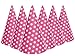 Produktbild 6 Stk. Polka Dot Papphut Partyhütchen Papier Hut Partyhütchen Geburtstag Party von Alsino, Variante wählen:P329016 rosa