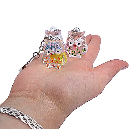 German Trendseller® – 12 x Zauberhafte Schmuck – Eulen – Anhänger ┃ Mitgebsel ┃ Kindergeburtstag ┃ Glücks – Eulen ┃ 12 Stück - 2