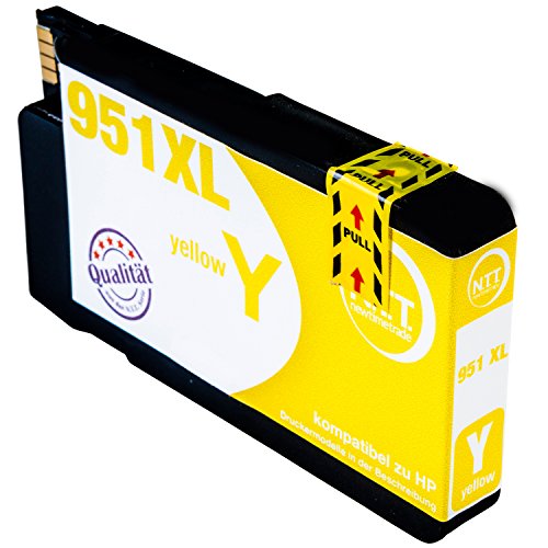 N.T.T.® 5x Tintenpatronen kompatibel zu HP 950 HP 951 XL ( 2 Schwarz, 1 Cyan, 1 Magenta, 1 Yellow ) Multipack kompatibel zu HP OfficeJet Pro 8600, 8610, 8620, 8630, 8640, 8660, 8615, 8625, 8100, 251dw, 271dw Druckerpatronen kompatibel zu HP950 XL HP951 XL - 5