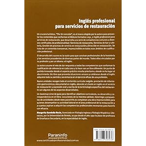 Inglés profesional para servicios de restauración