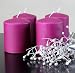 Produktbild Kerzen Safe Candle Markenkerzen Adventskerzen Stumpenkerzen 100/80 mm grape lila, 4 Stk.
