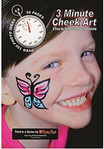 Ruby Red Paint Face Paint, How To Booklet - 3 Minute Cheek Art