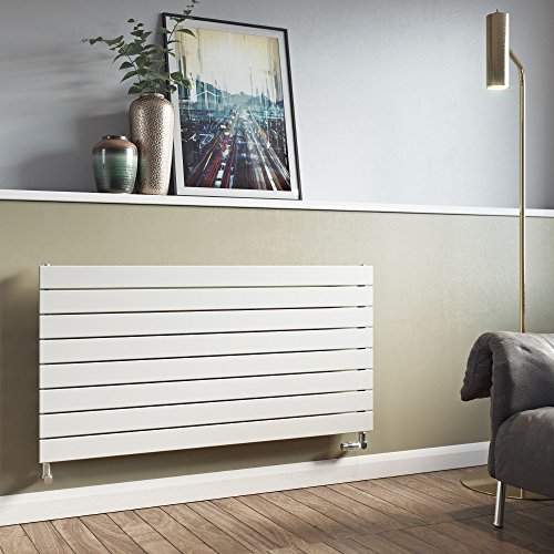 XIMAX Paneelheizkörper P1 horizontal (RAL 9016, weiß), Höhe 595 x Breite 1200 mm