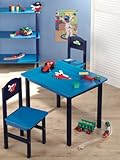 Zeller 13472 Kinder-Sitzgarnitur „Boys“, 3-teilig, MDF / Tisch: 60 x 48 x 45, Stuhl: 28 x 26 x 54 - 2