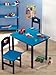 Zeller 13472" Boys 3-Piece Children's Seating Set MDF Table 60 x 48 x 45 cm Seat 28 x 26 x 54 cm