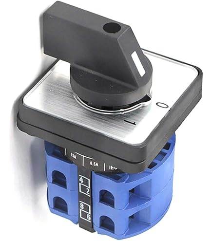Interrupteur Rotatif à Came DIN Rail LW26GS-20A - 2 Pôles, 20A, 690V, Montage Rail 35mm, 8 Bornes à Vis